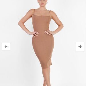 Popilush The Shapewear Dress Slip Midi tan XL